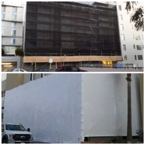 Netting & Shrinkwrap Containment by Major Scaffold Los Angeles