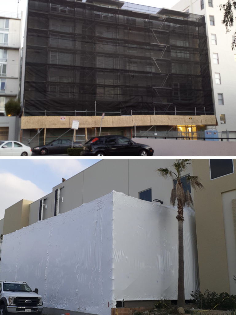 Netting-Shrinkwrap-Containment-Major-Scaffold-Los-Angeles