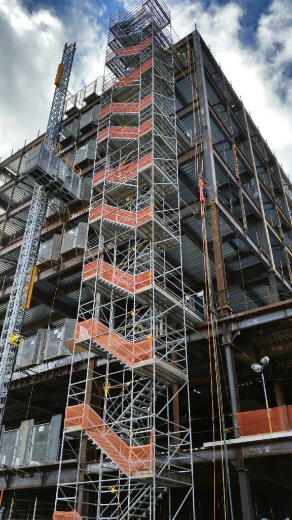 Stair Tower Scaffold by Major Scaffold Los Angeles | Major Scaffold, Inc.
